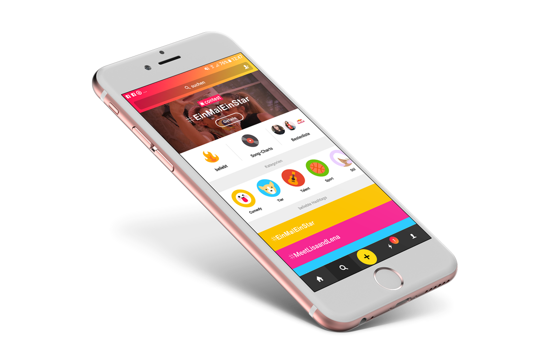 musical.ly Iphone Mockup App